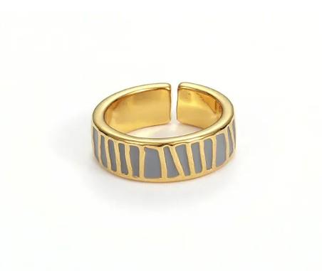 DKD Minimalist Channel Ring - Gray