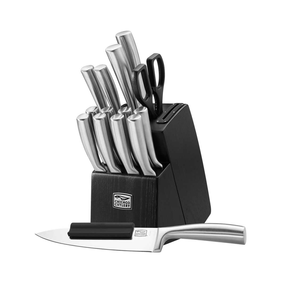 Chicago Cutlery Malden 16pc Stainless Steel Knife Block Set
