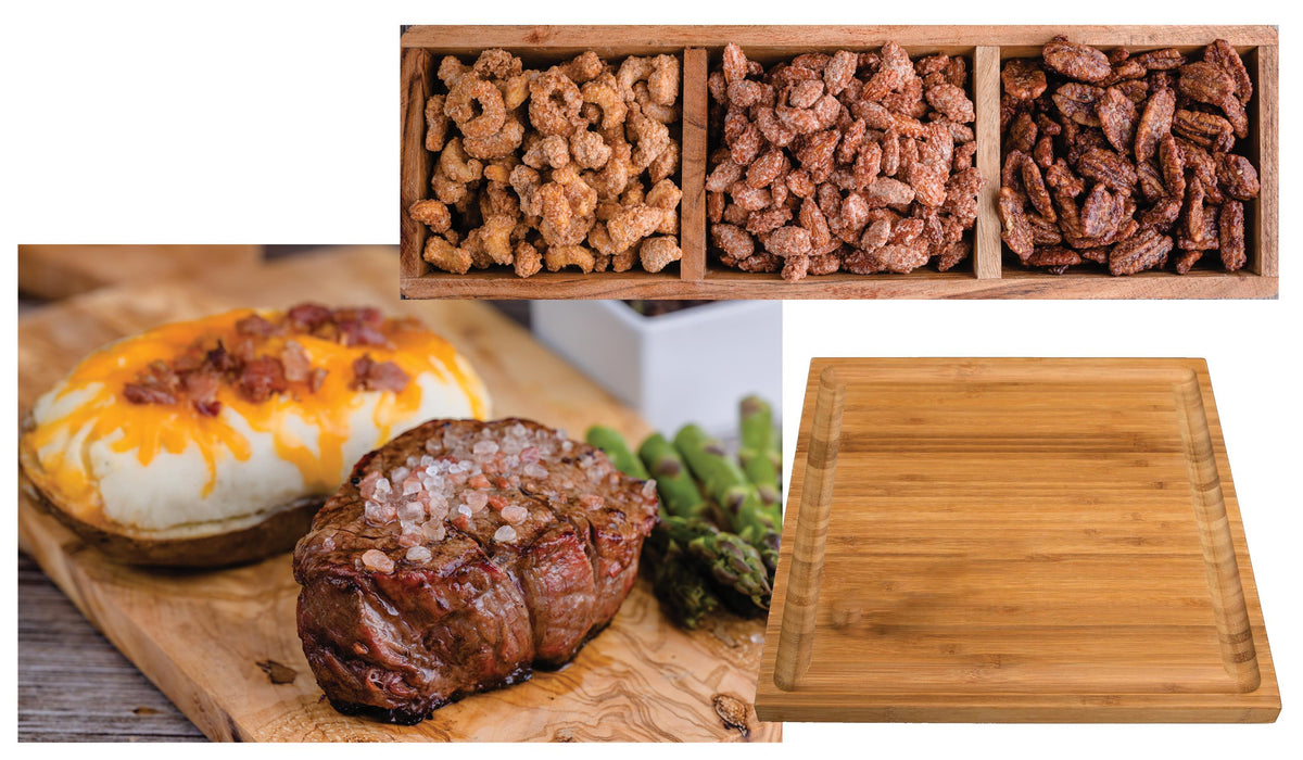Echo Valley Meats Beef Filet & Twice Baked Potato w/Nut Trio
