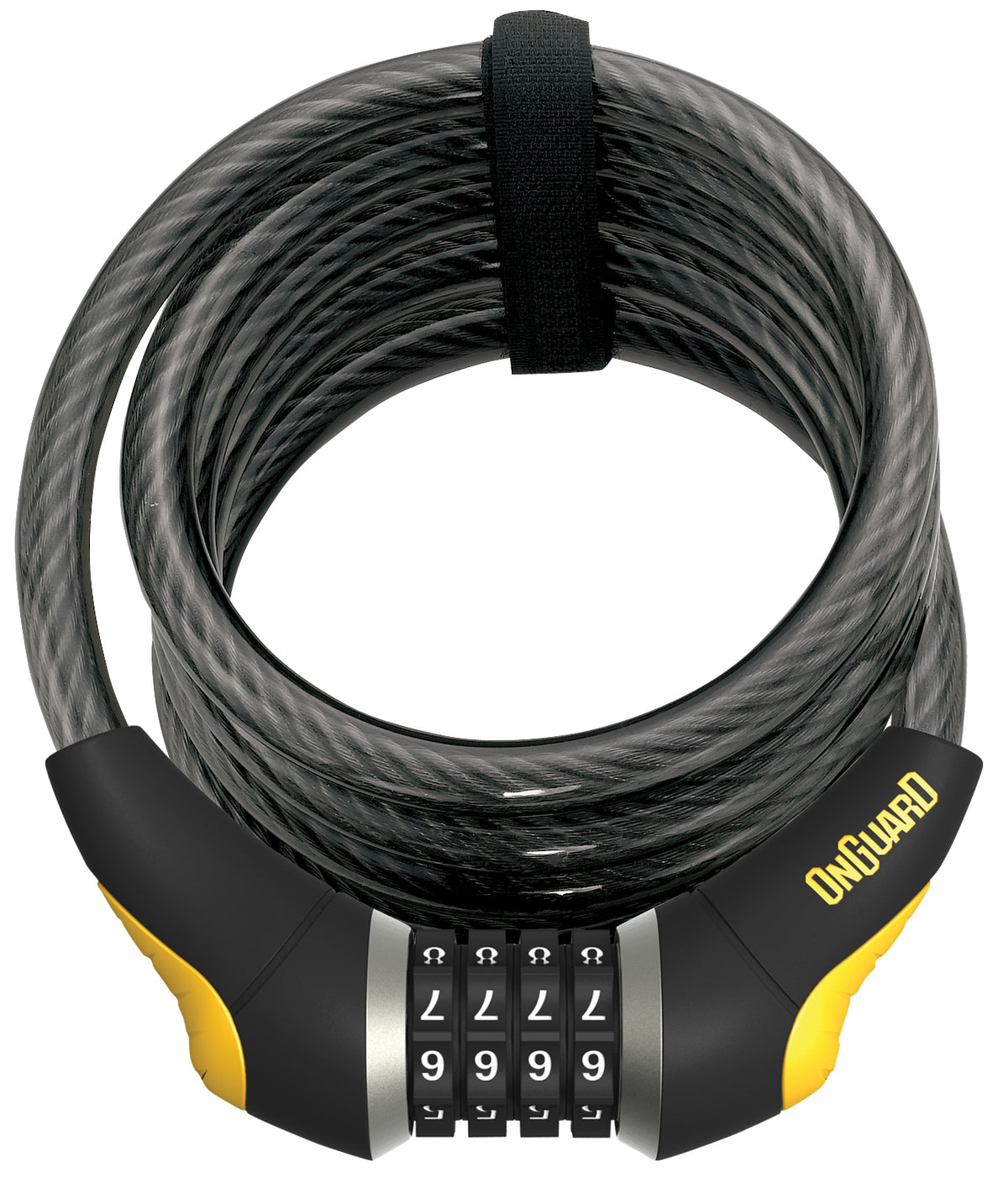 OnGuard Doberman Coil Combo Cable Bike Lock - 185cm x 12mm