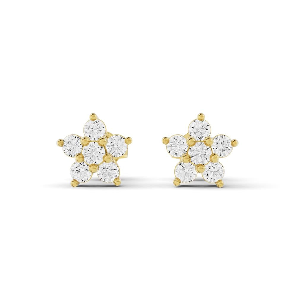 Prestige Boutique Diamonds Star Lab Diamond Earrings Size 0.38 CTW