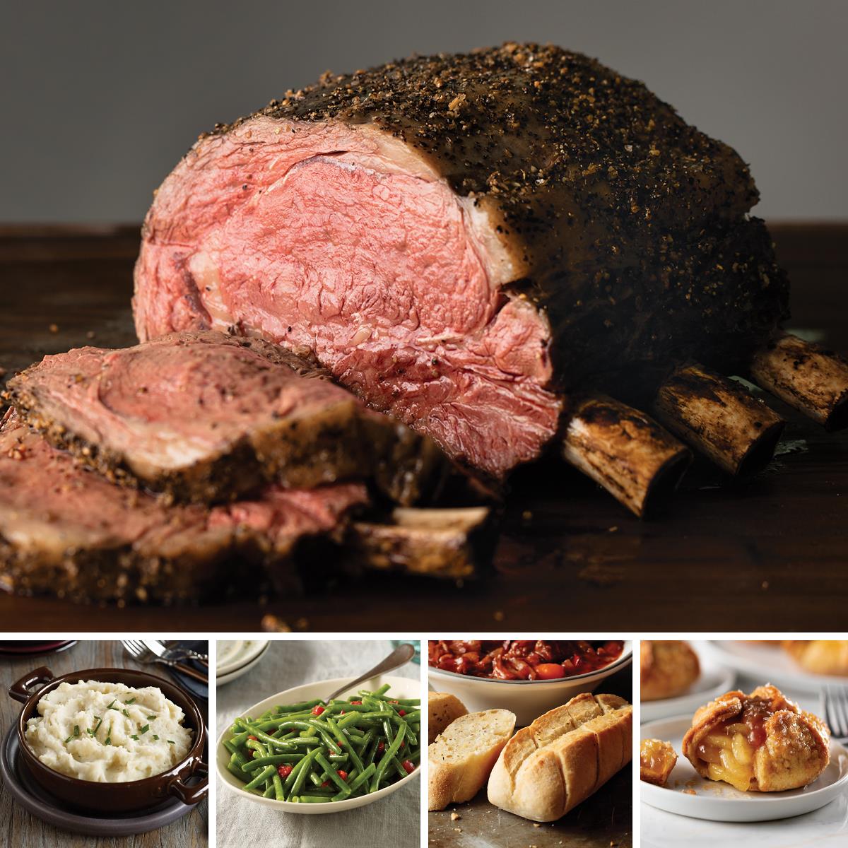 Omaha Steaks Bone-In Frenched Prime Rib Roast Meal