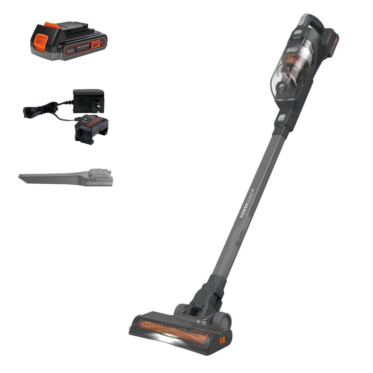 Black & Decker POWERSERIES+ 20V Max Cordless Stick Vacuum Kit