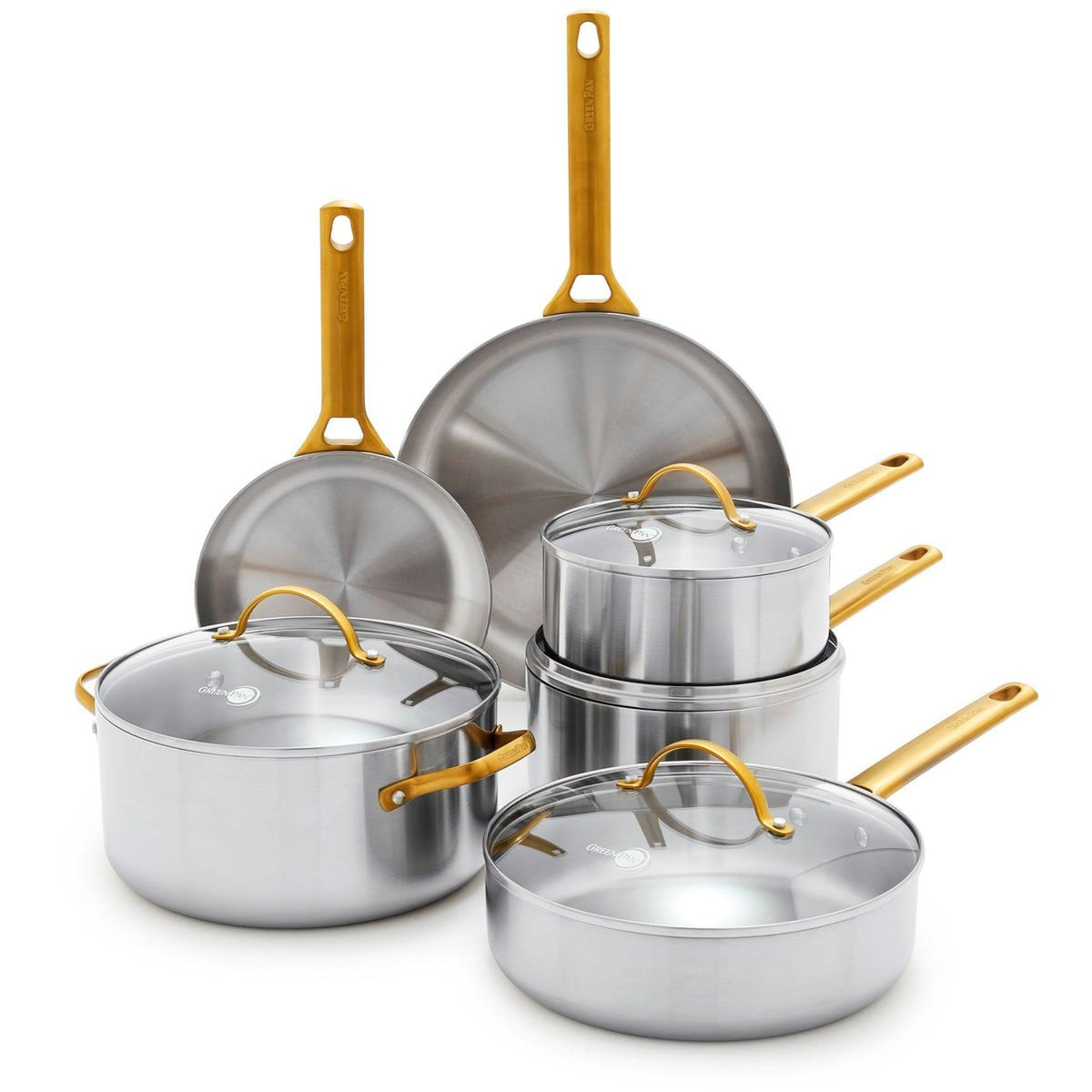 GreenPan Reserve Stainless 10pc Cookware Set