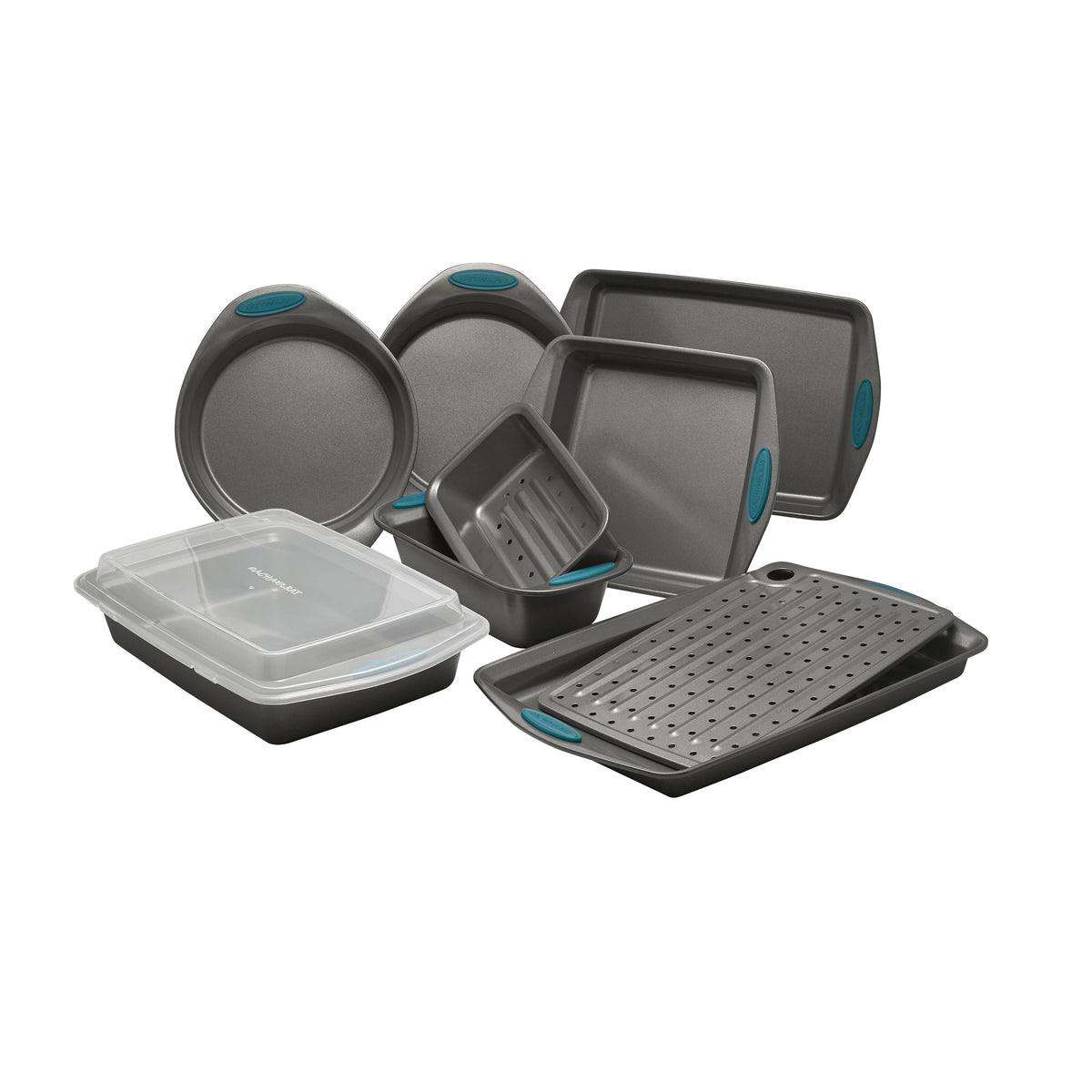 Rachael Ray Yum-O 10pc Bakeware Set Marine Blue