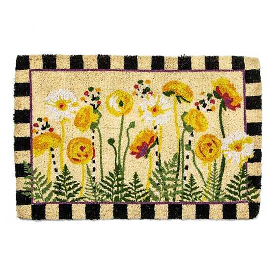 MacKenzie-Childs Everything is Coming Up Daisies Entrance Mat