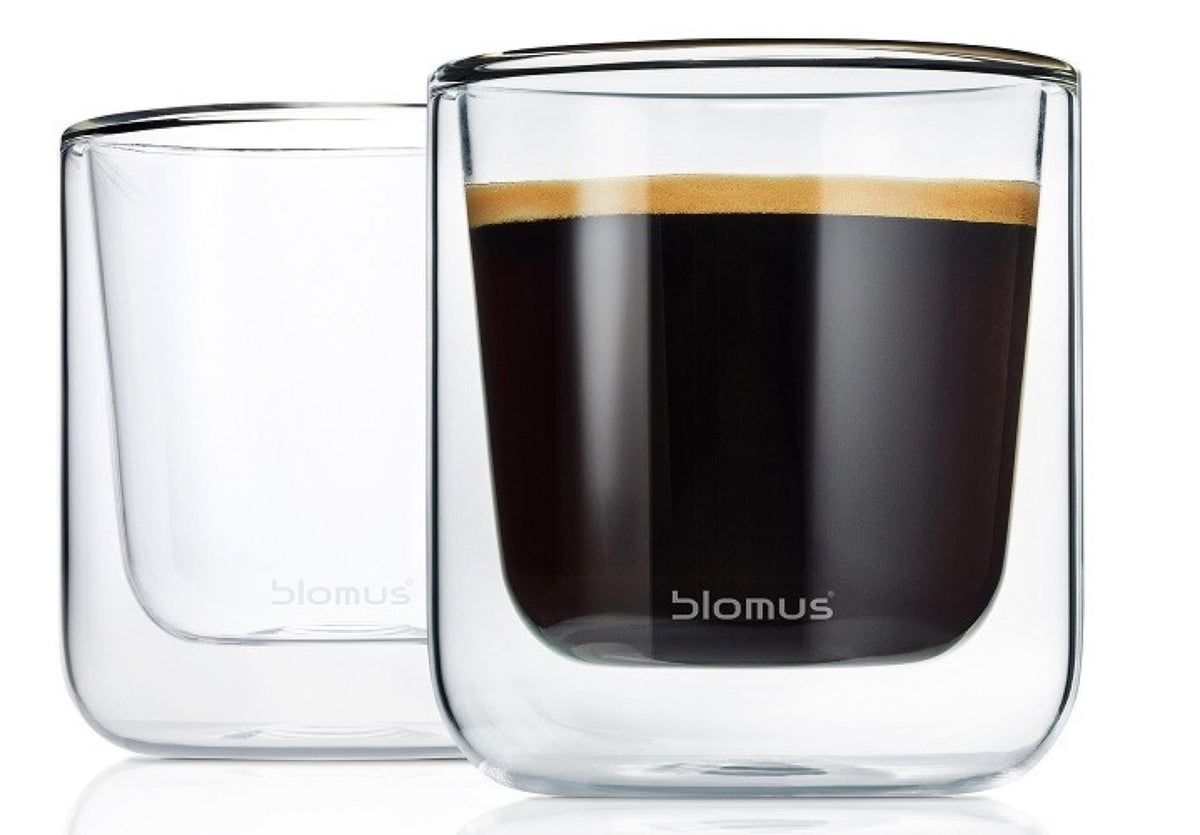 Blomus NERO - Set 2 insulated Coffee / Tea Glasses