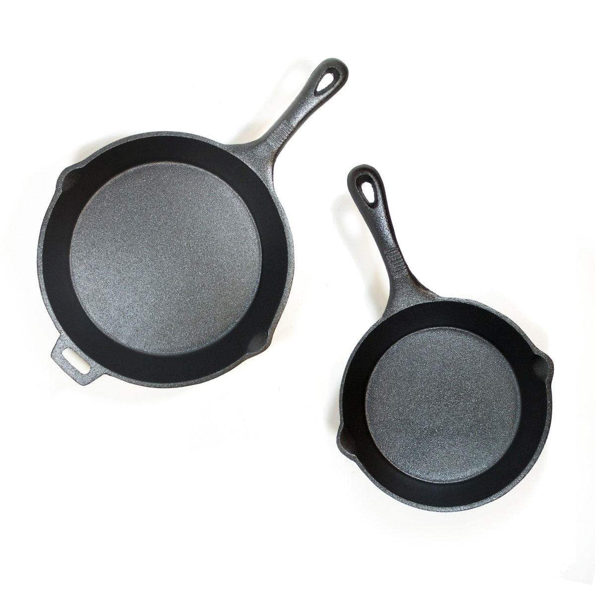 Old Mountain 2pc Preseasoned Cast Iron Skillet Set 8" & 10.5"