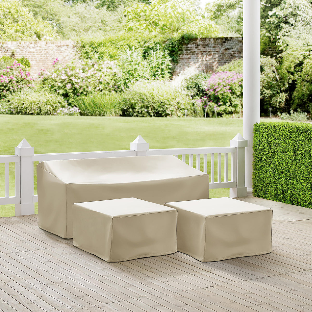 Crosley Outdoor 3Pc Outdoor Sectional Furniture Cover Set