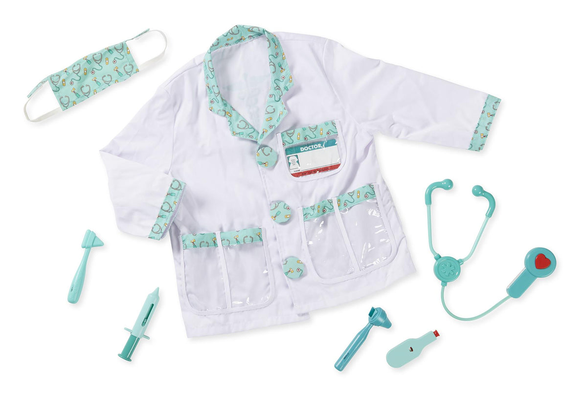 Melissa & Doug Doctor Role Play Costume Set Ages 3-8 Years