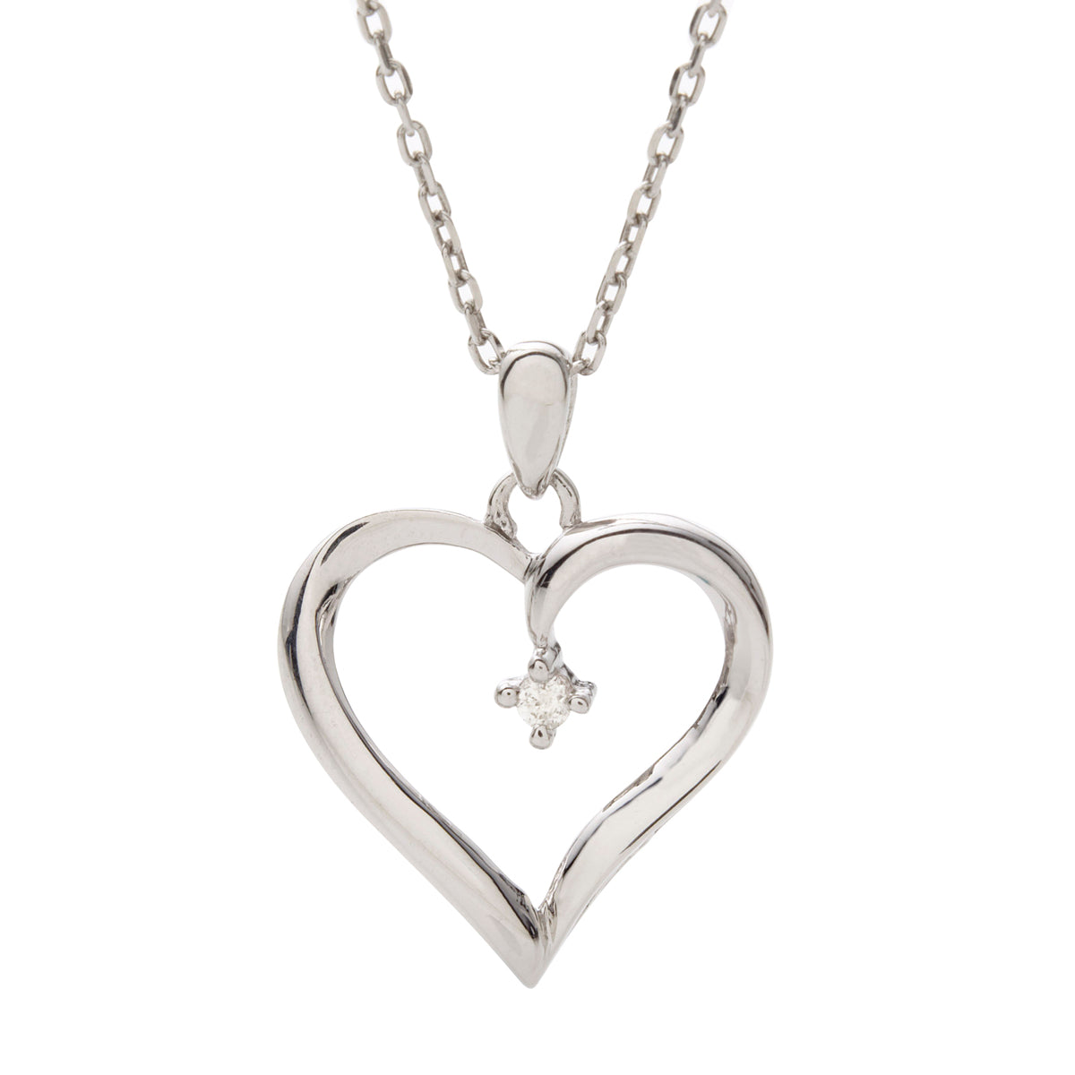 Jilco Inc Diamond Heart Necklace