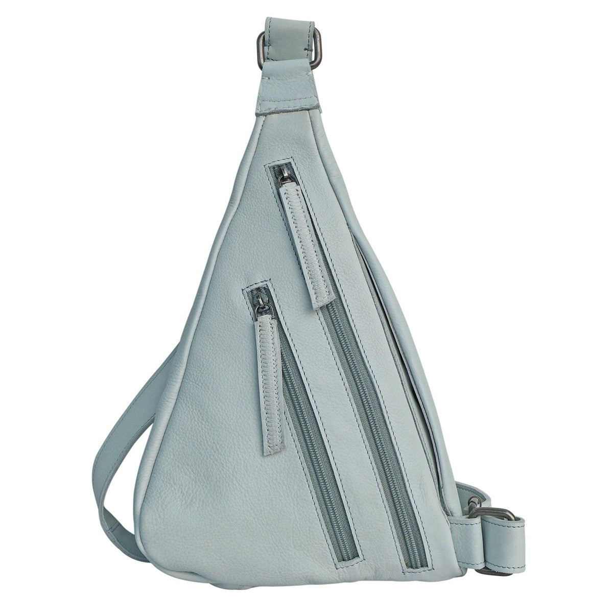 Latico Leathers Leather Hippie Sling Bag - Small Blue