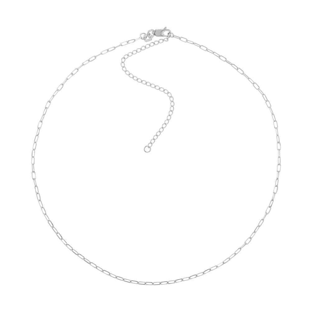 HAWLEY ST 1.7mm Paper Clip Choker 16"Chain