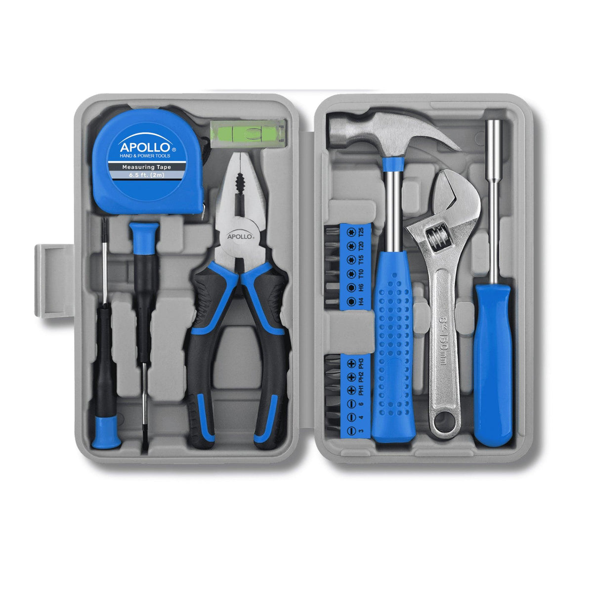 Apollo Tools 20pc Compact DIY Household Tool Set
