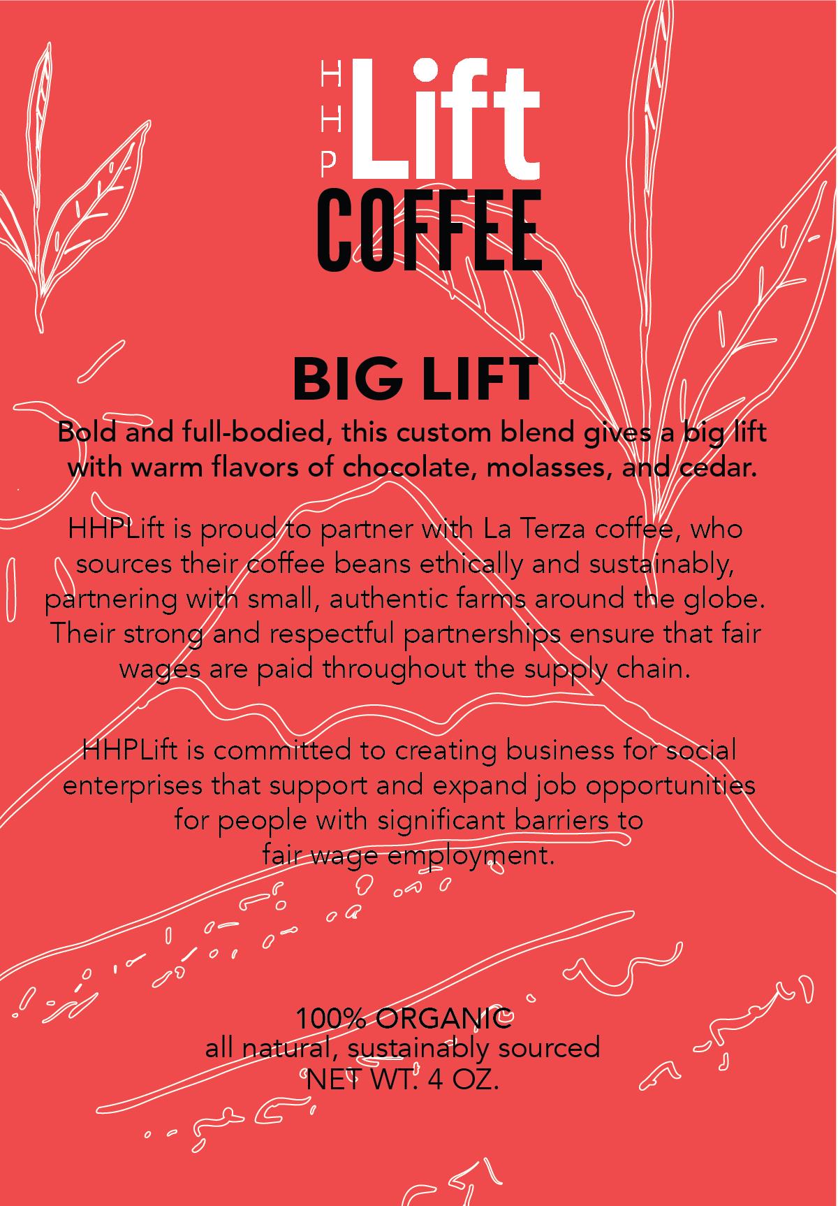 HHPLift Social Impact Ground Coffee - 12 oz. - Big Lift