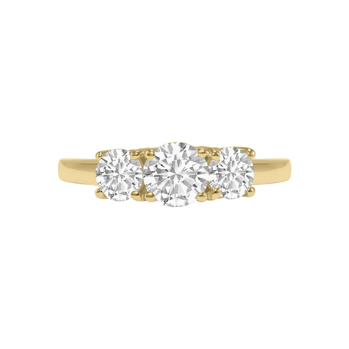 Prestige Boutique Diamonds 1CTW Three Stone Lab Diamond Ring Size 9