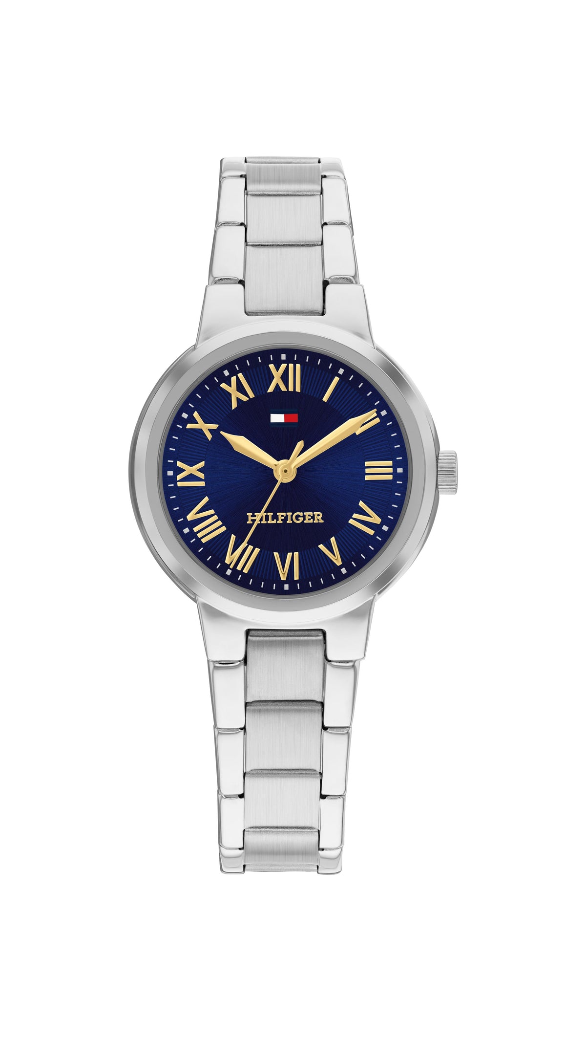 Tommy Hilfiger Ladies. Stainless Steel Case & Bracelet. Navy Dial