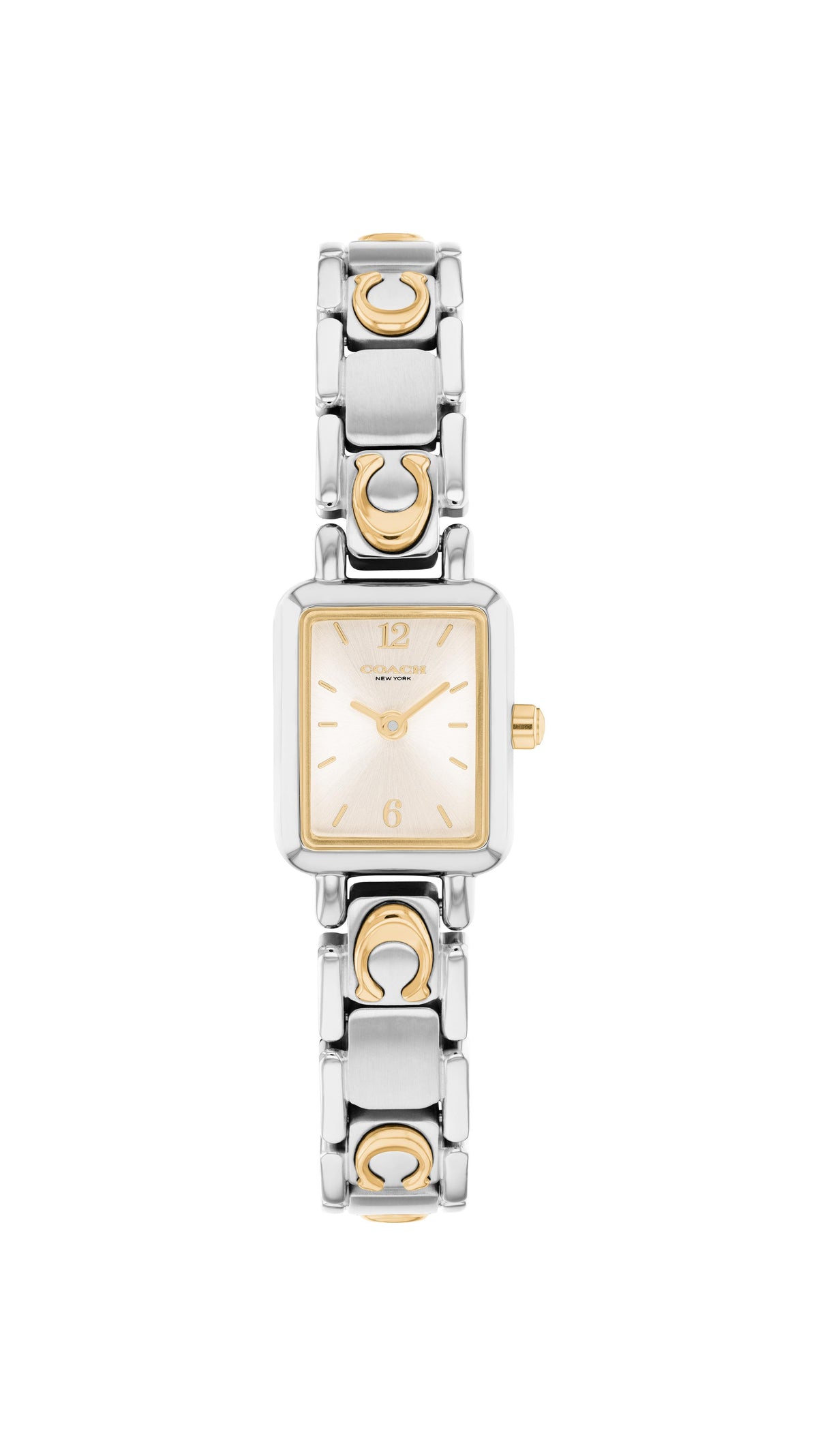 Coach Mara Ladies. Two-Toned Case and Bracelet. Chalk Dial