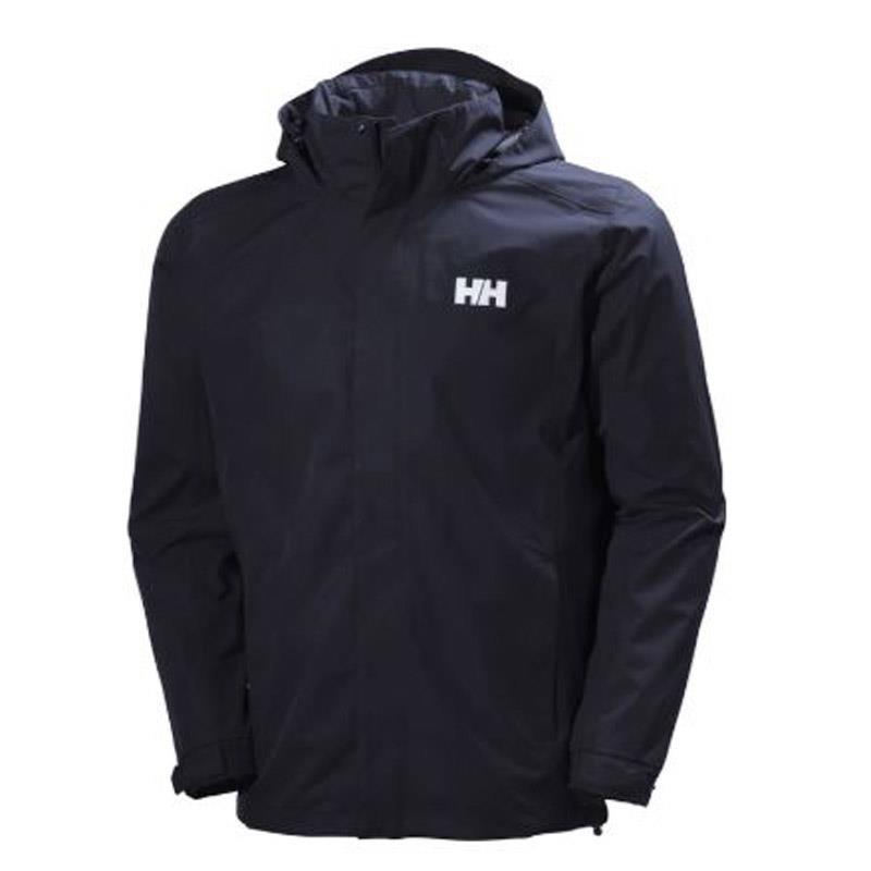 Helly Hansen Mens Dubliner Rain Jacket-Navy-2X