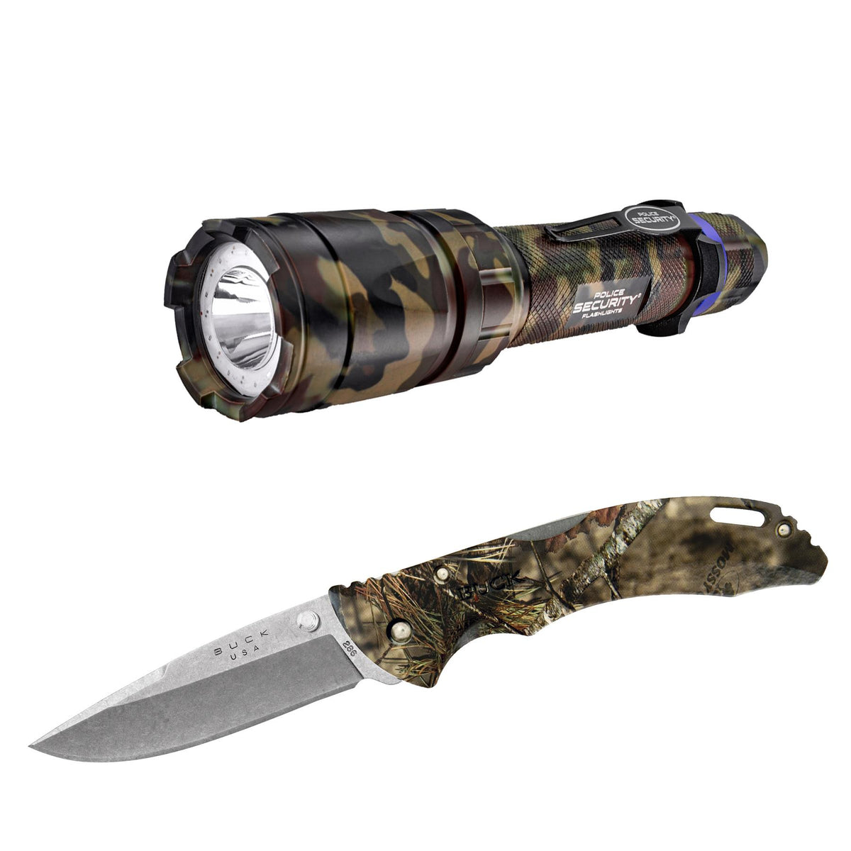 Buck Knives Camo Hunting Package