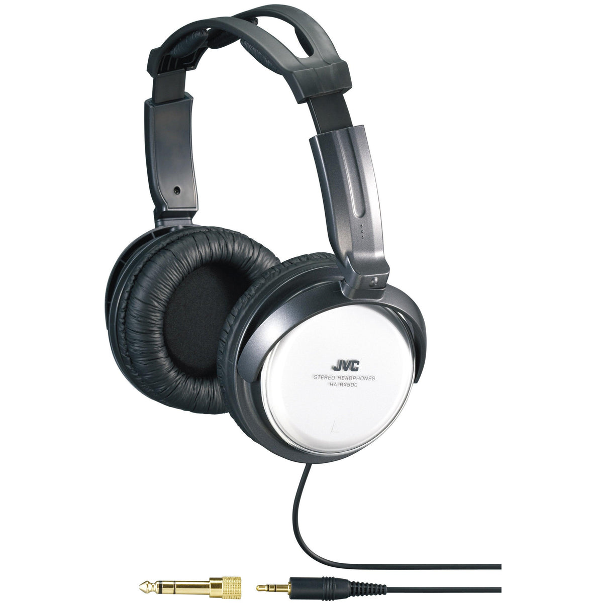JVC Full-Size Over Ear Wired Headphones Black/White