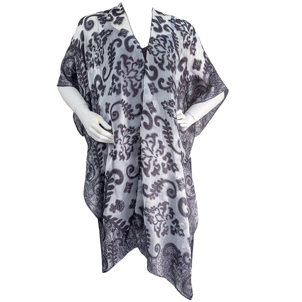 Jessica McClintock Brocade Burnout Kimono