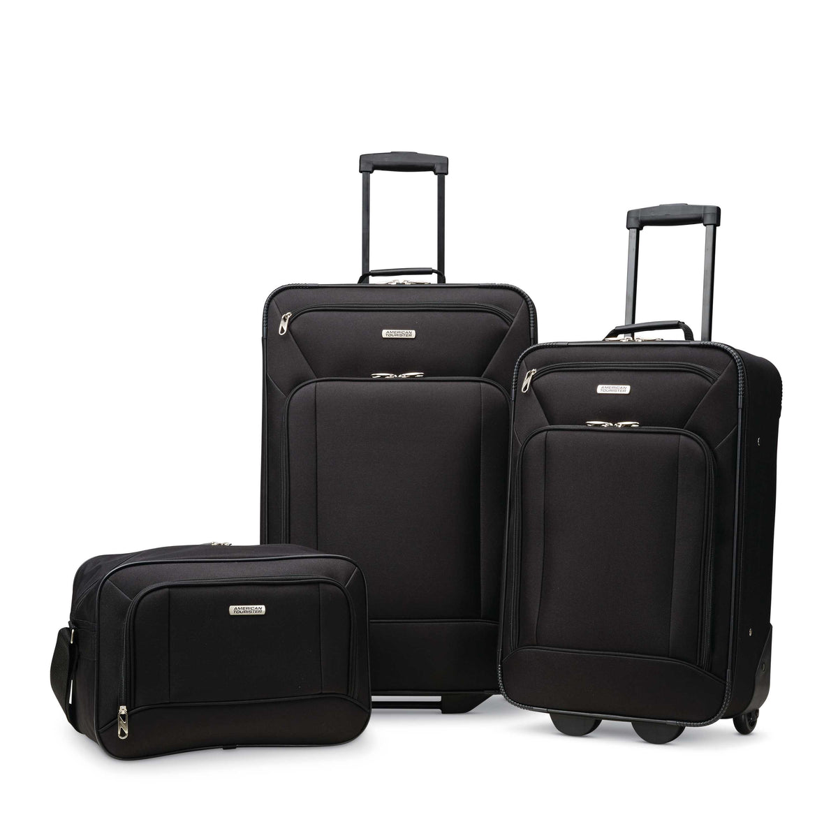 American Tourister Fieldbrook XLT 3PC Set (21/25/Boarding Bag) - Black