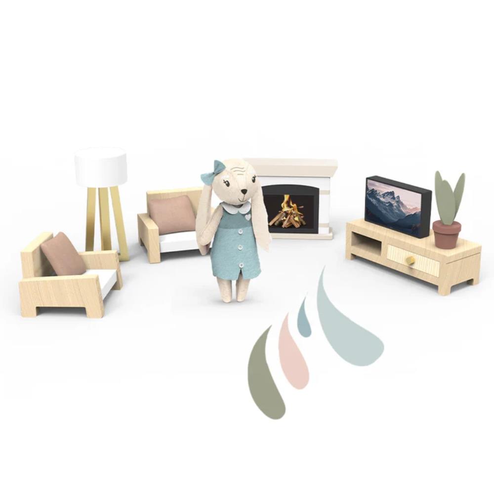Speedy Monkey Doll House Living Room Set