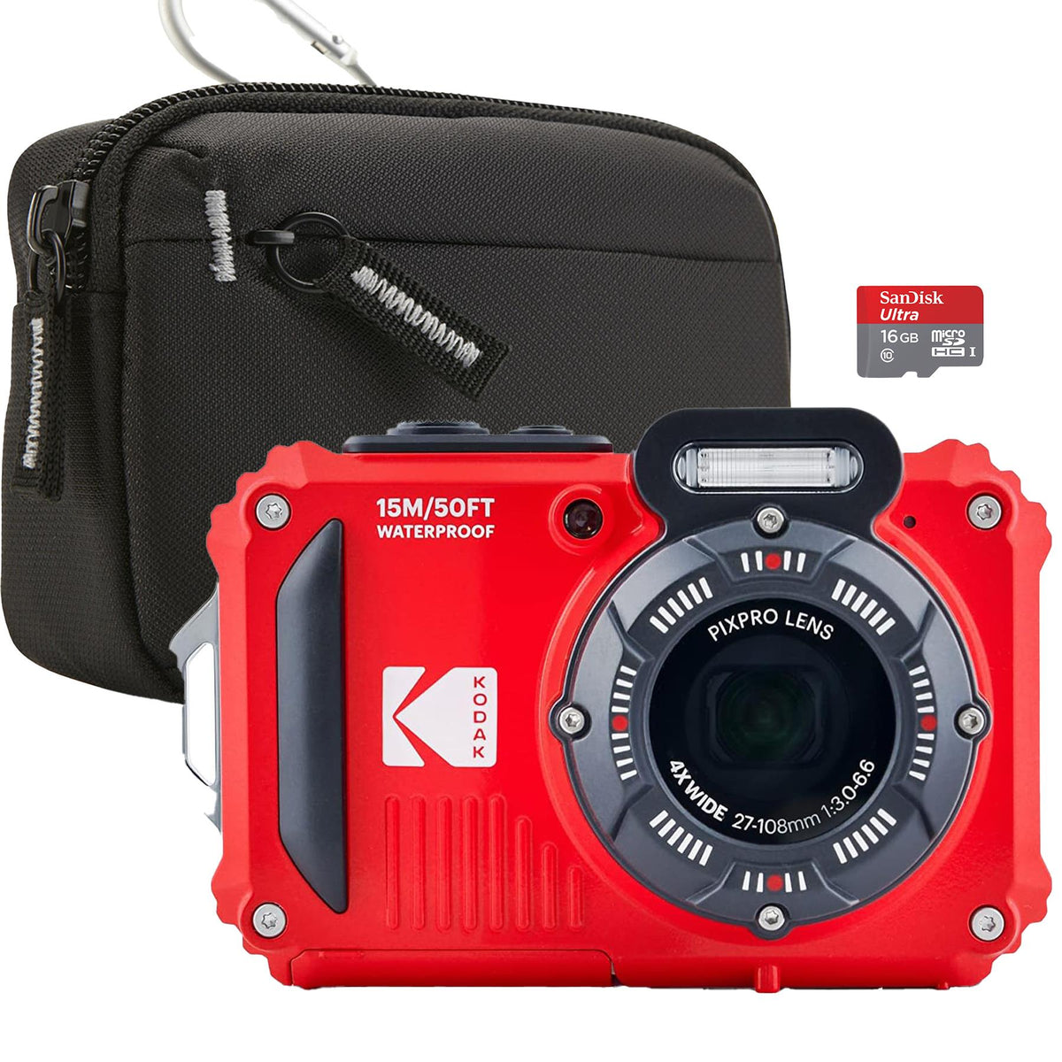 Kodak WPZ2 Waterproof Digital Camera Wi-fi bundle