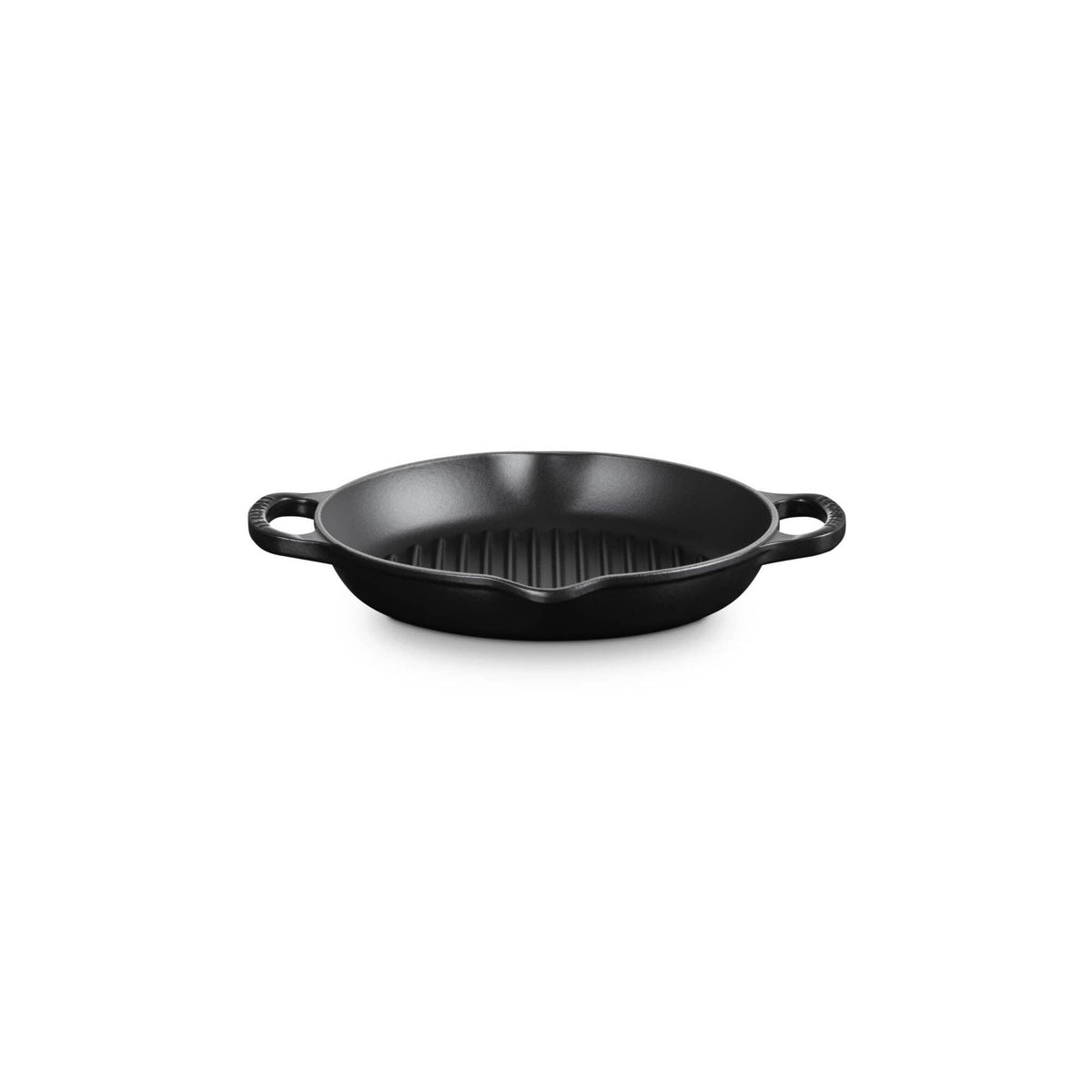 Le Creuset 9.75" Signature Cast Iron Deep Round Grill Licorice