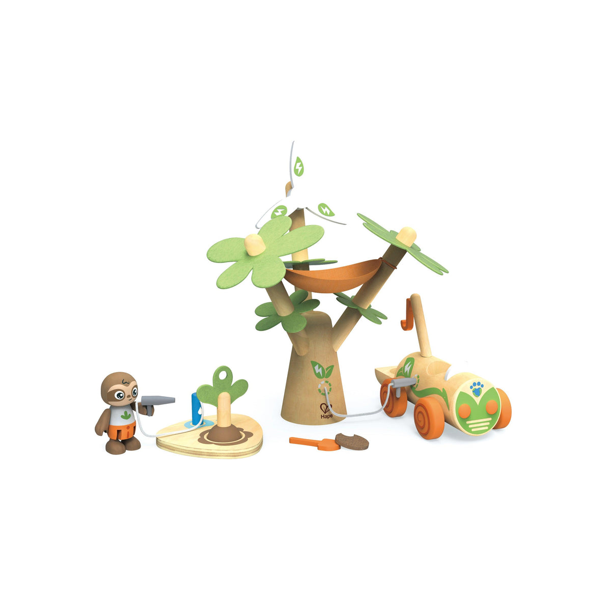 Hape Green Planet Explorers Tree Planting E-Car Ages 3+ Years