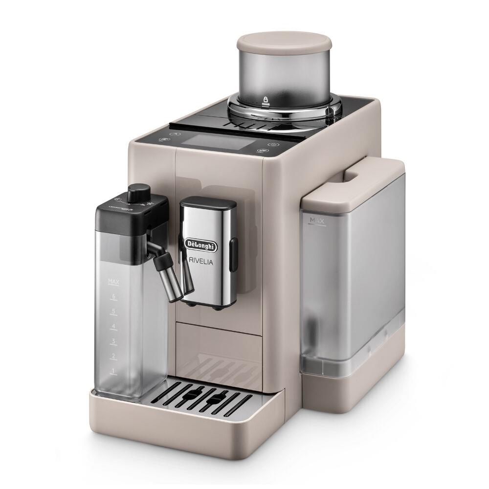 Delonghi Rivelia Fully Automatic Espresso Machine, Sand Beige