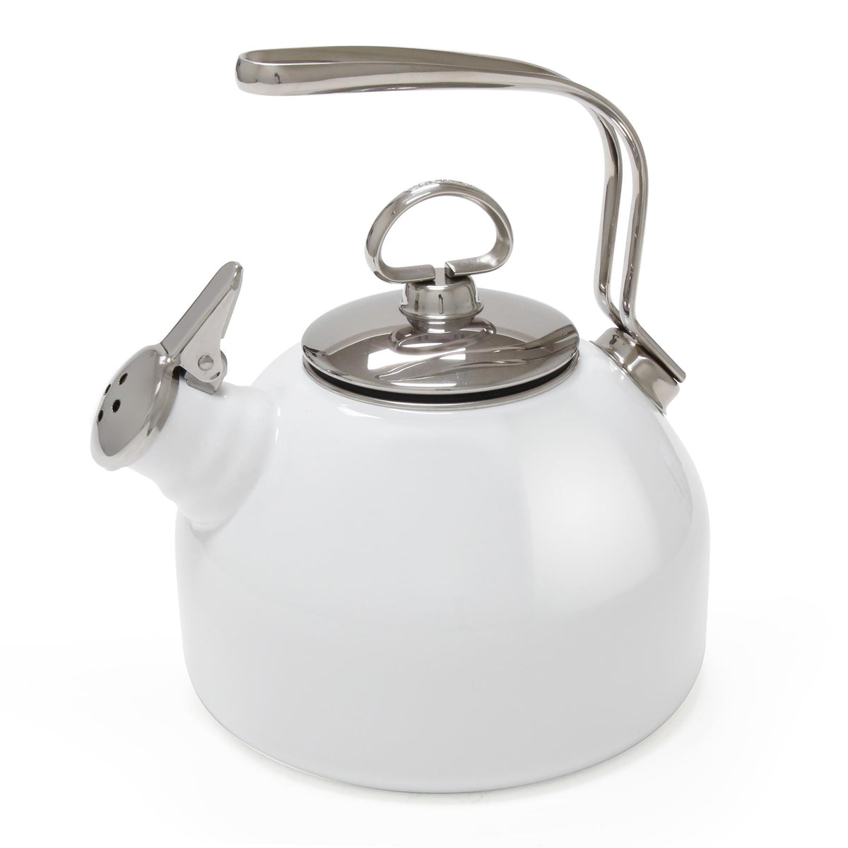 Chantal Classic Enamel on Steel Tea Kettle White