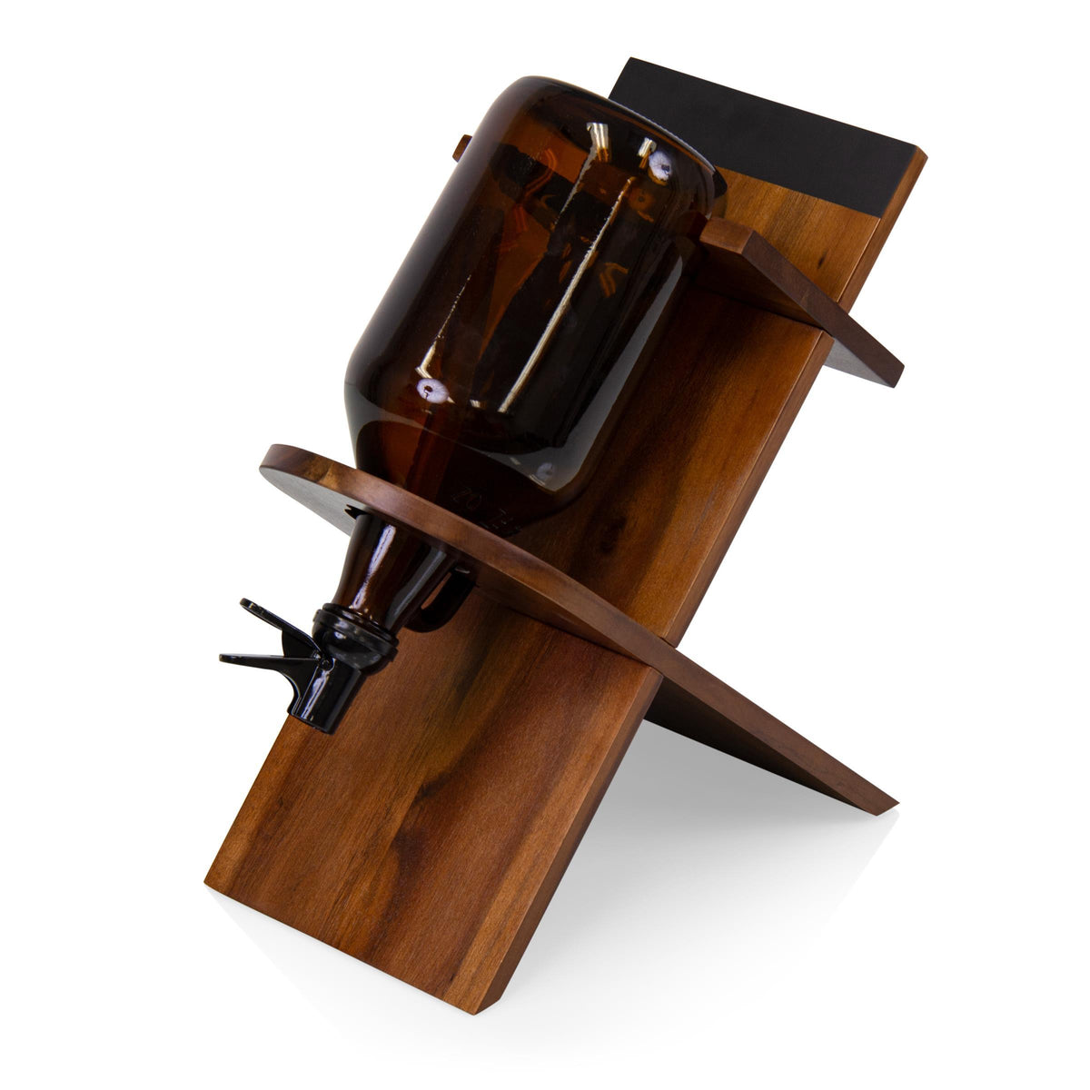 Picnic Time Growler Stand - Acacia Wood