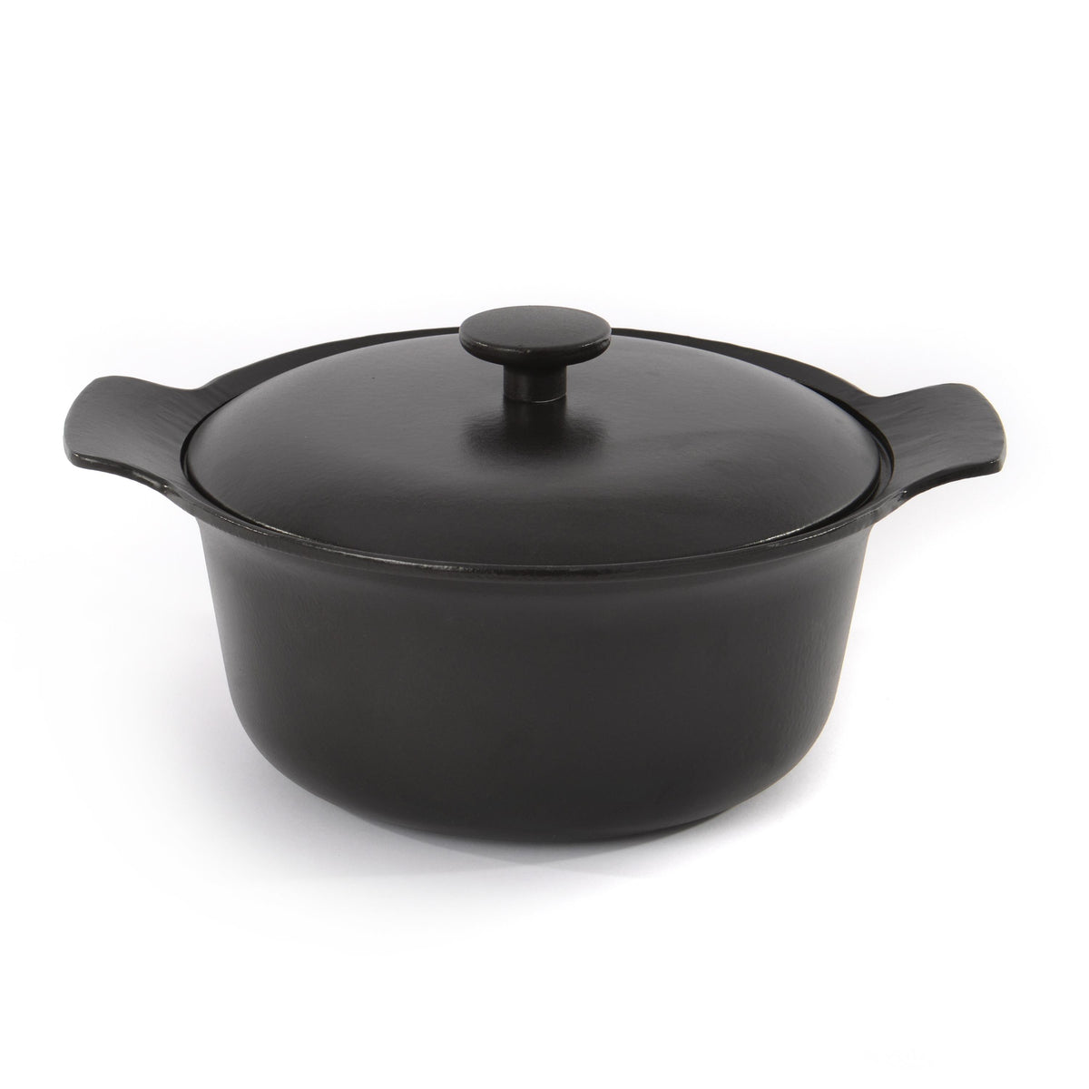BergHOFF Ron 10" Cast Iron Dutch Oven 4.4Qt., Black