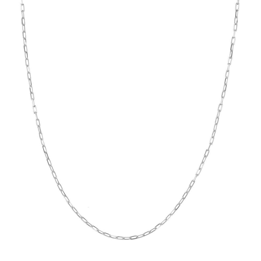 HAWLEY ST 1.95mm D/C Paper Clip Chain 18" Necklace