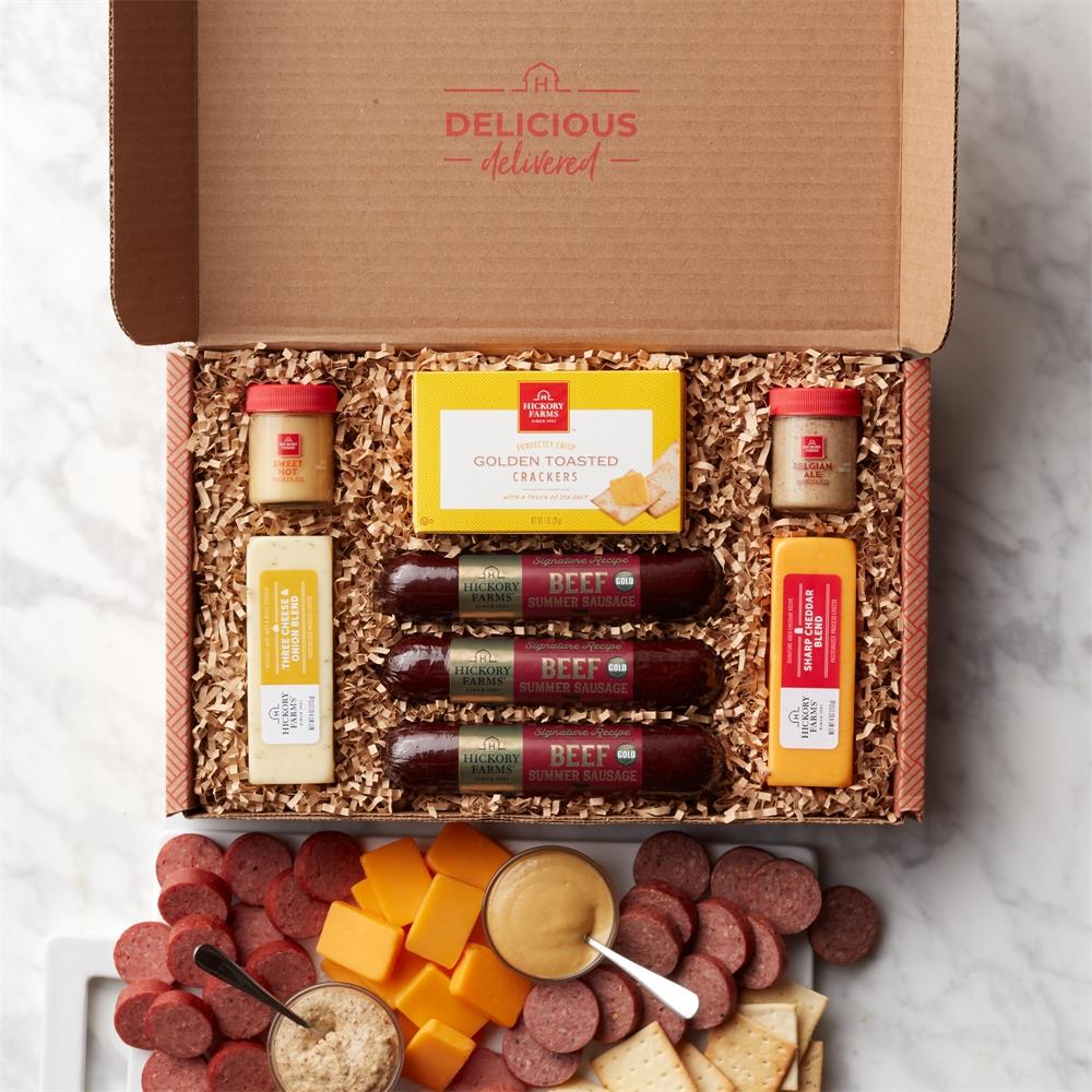 Hickory Farms Hearty Bites Gift Box Size 6 Pieces