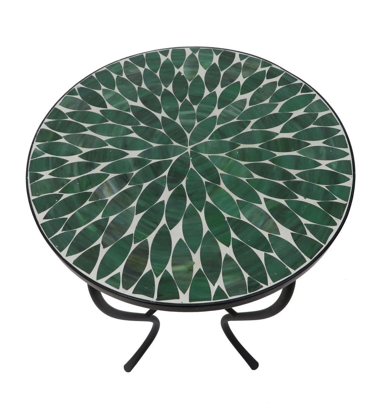 W Unlimited Mosaic Art Collection - Leave Green Accent Table - Green