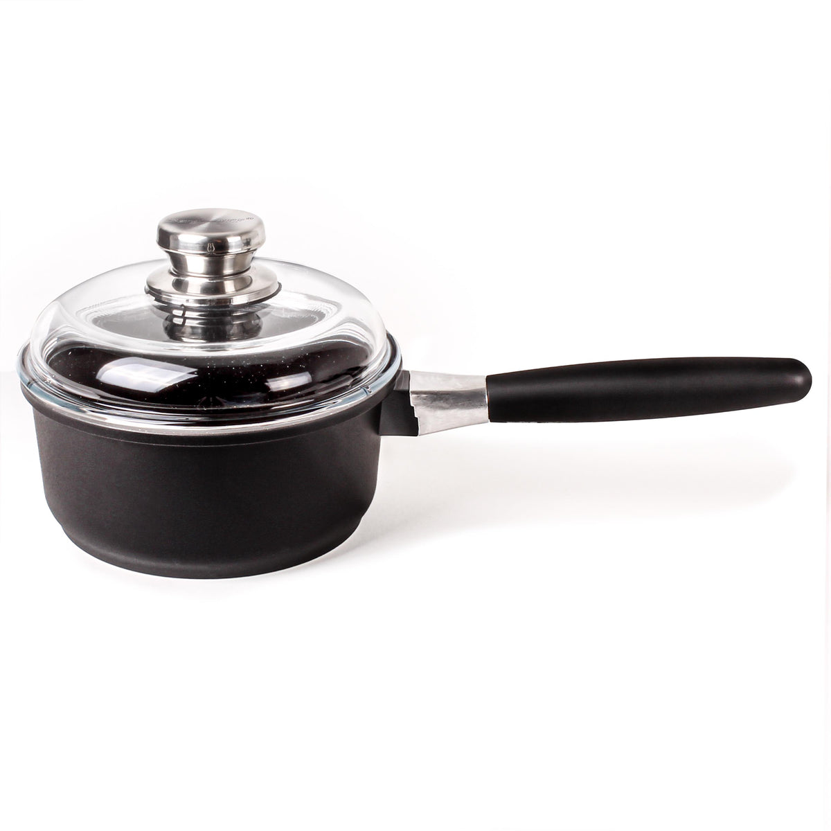 BergHOFF EuroCAST Cast Aluminum Nonstick 7" Sauce Pan 1.5qt., Glass Lid