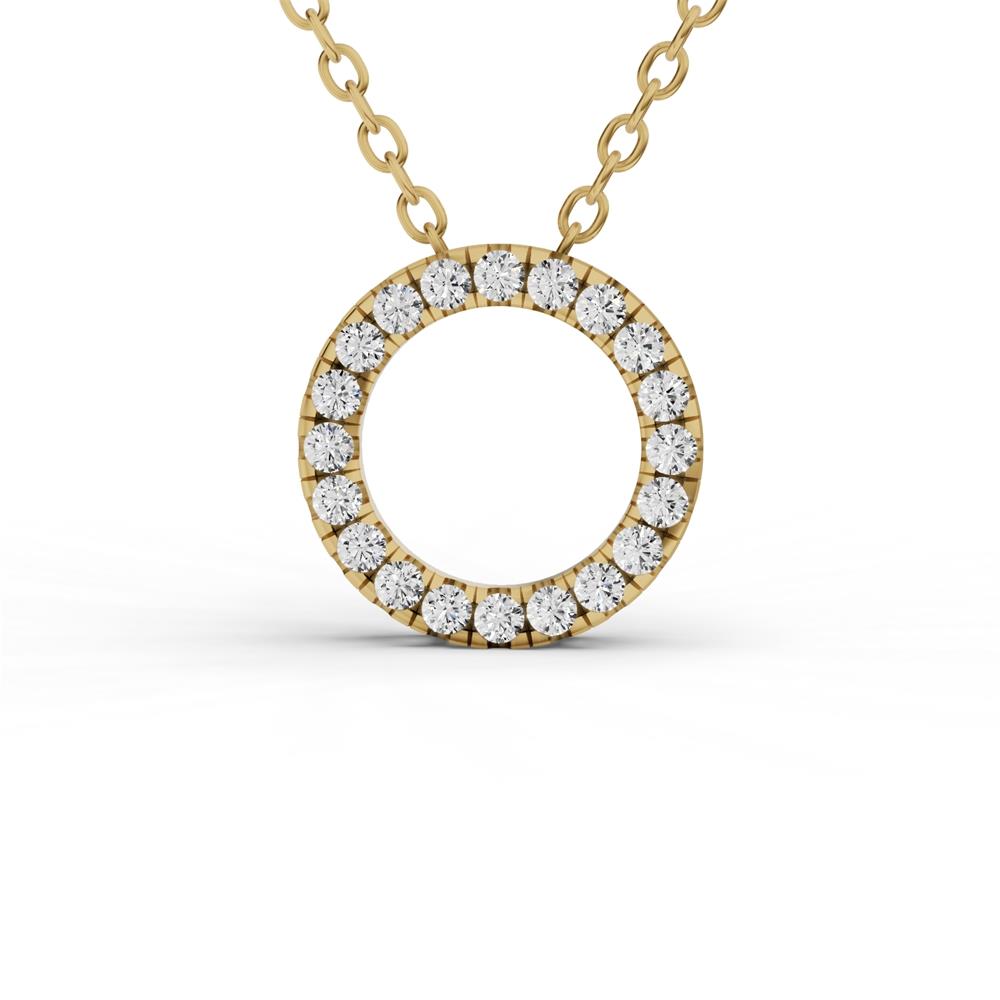Prestige Boutique Diamonds Lab Diamond Basic Circle Pendant Size 3 CT
