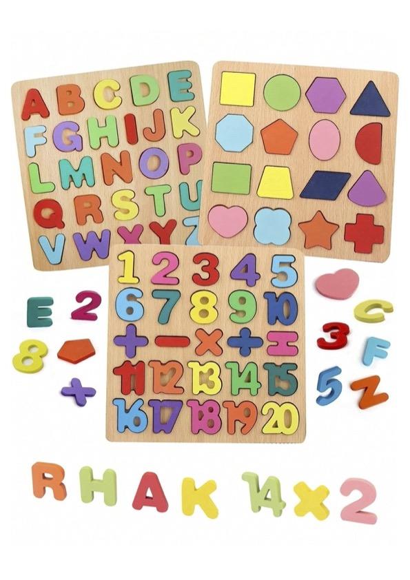 Bella Home Wooden Montessori Learning Puzzles