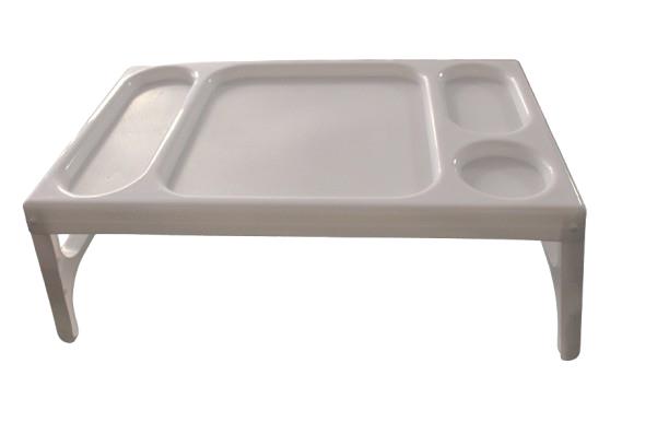 Bella Home Plastic Serving Table w/folding legs