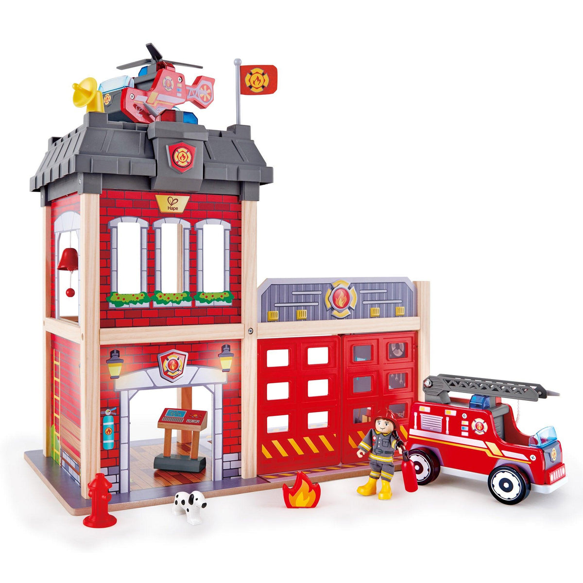 Hape City Fire Station Play Set Ages 3+ Years