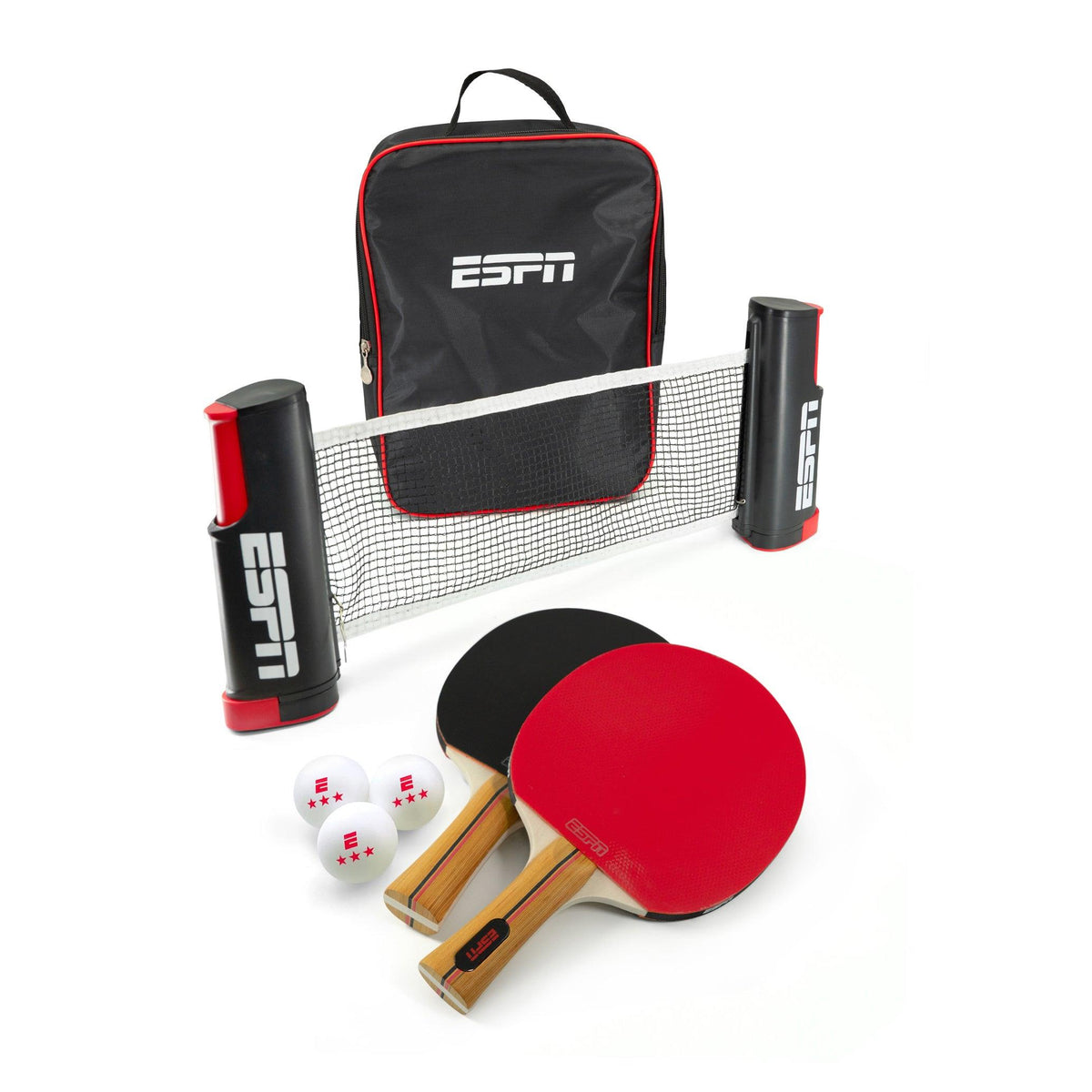ESPN All-in-One Portable Ping Pong Set w/ Storage & Travel Case