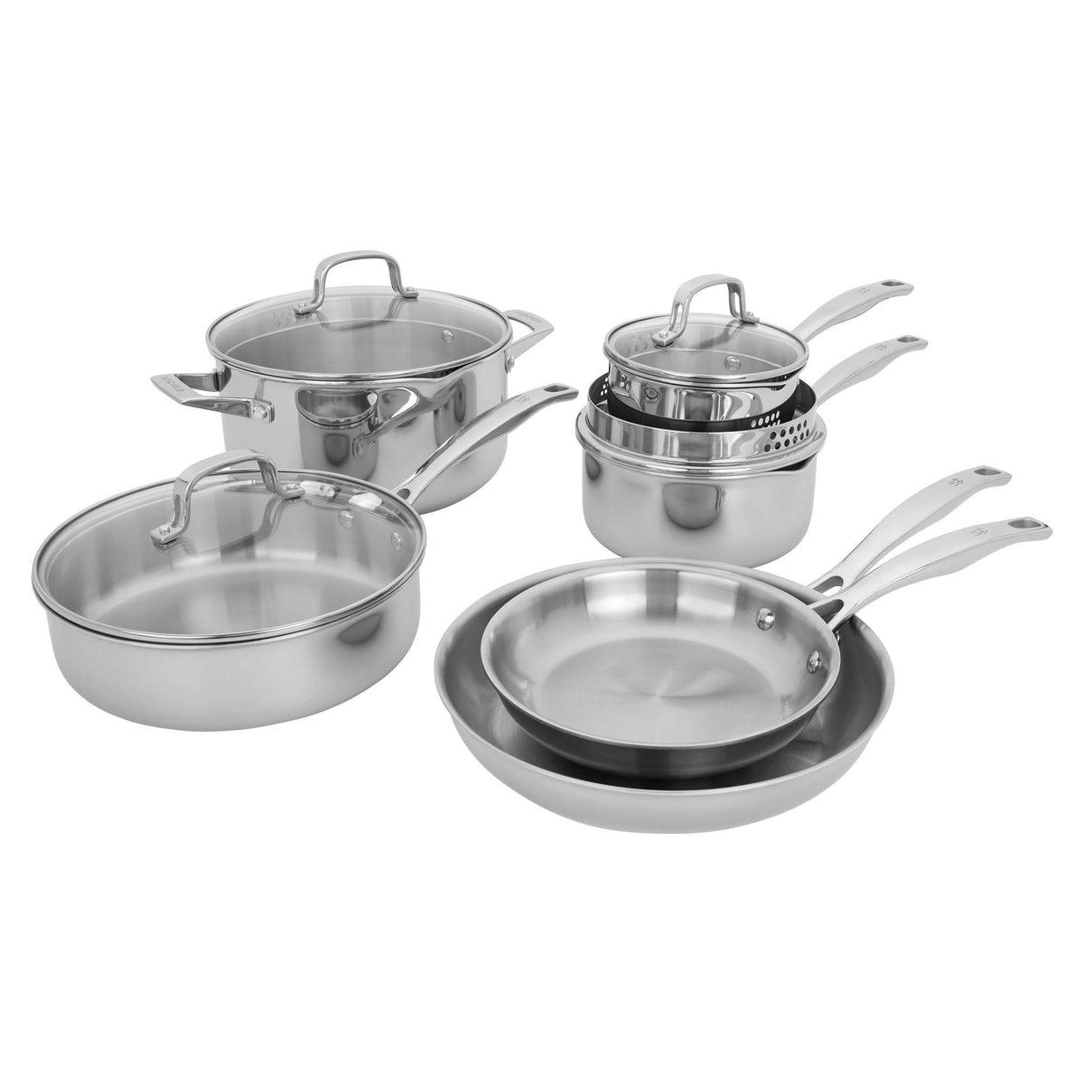 Henckels CLAD H3 10pc Stainless Steel Cookware Set