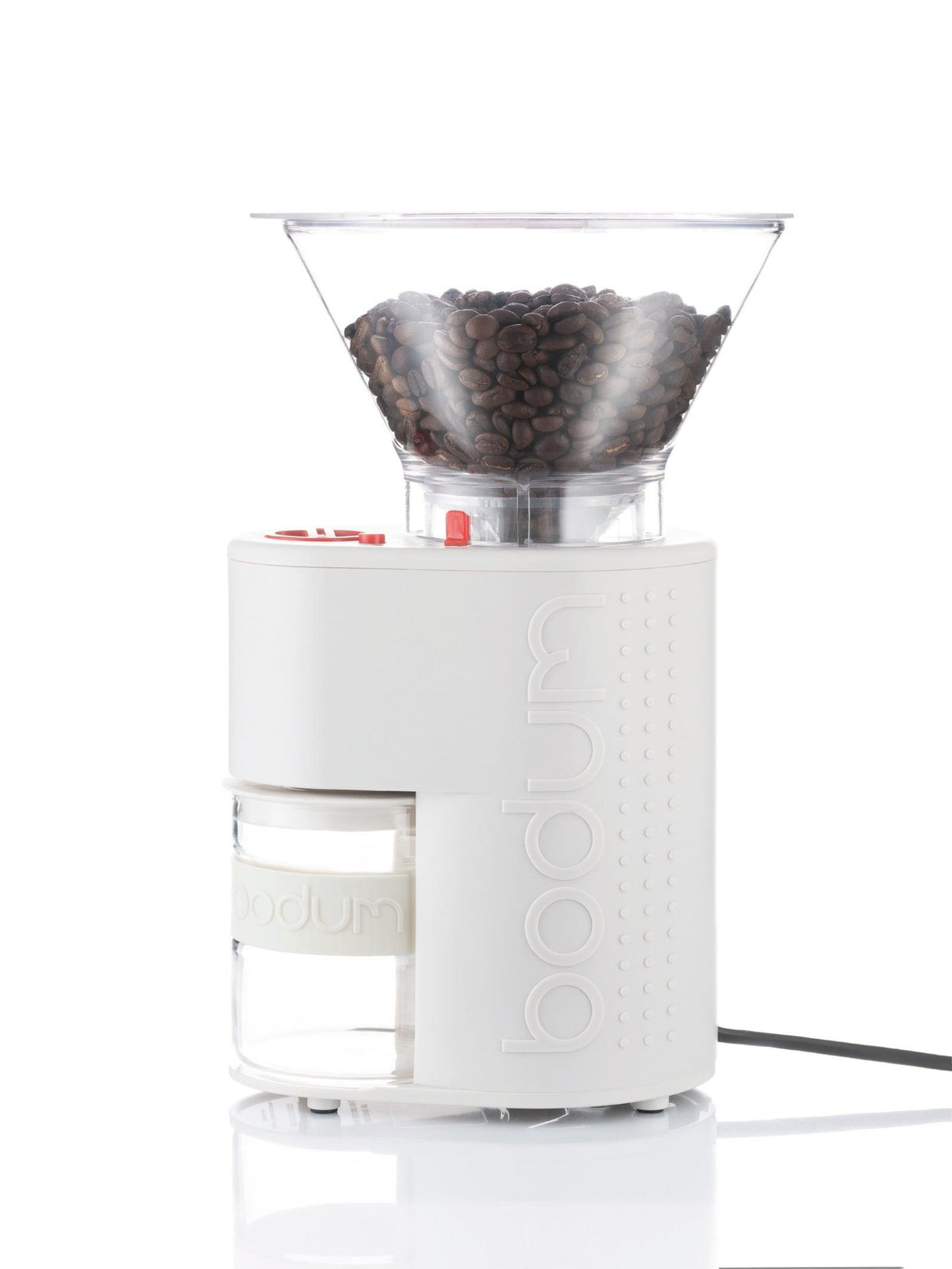 Bodum Bistro Electric Burr Coffee Grinder Off White