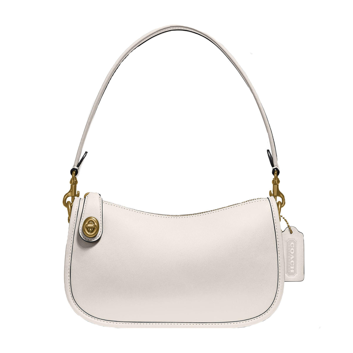 COACH Originals Glovetanned Leather Swinger - Chalk/Brass