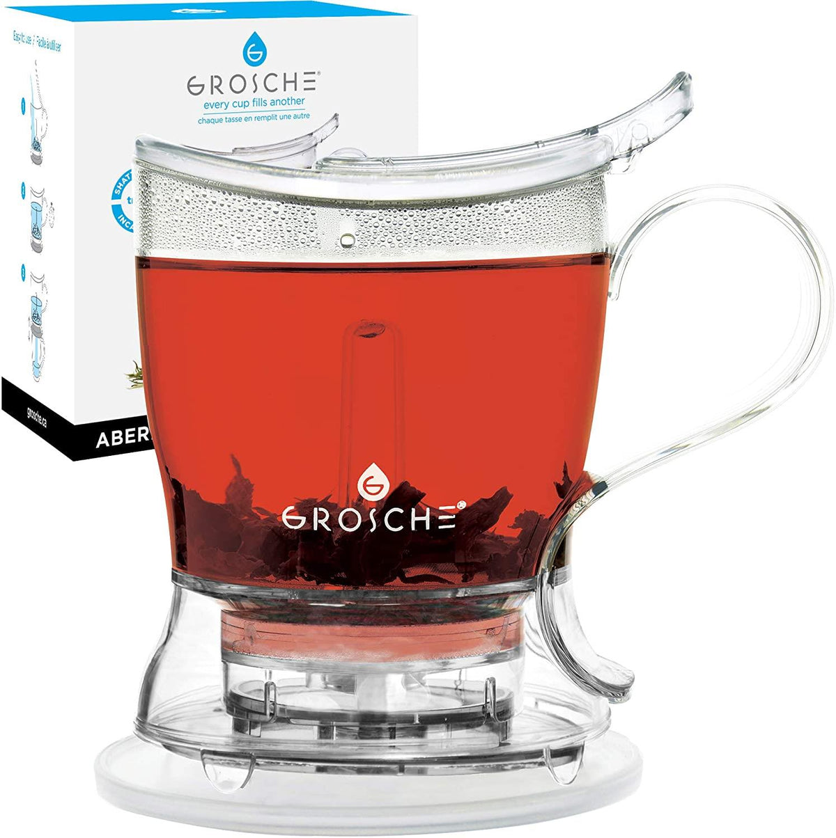 Grosche Aberdeen 34 oz / 1000 ml Bottom Dispensing Teapot