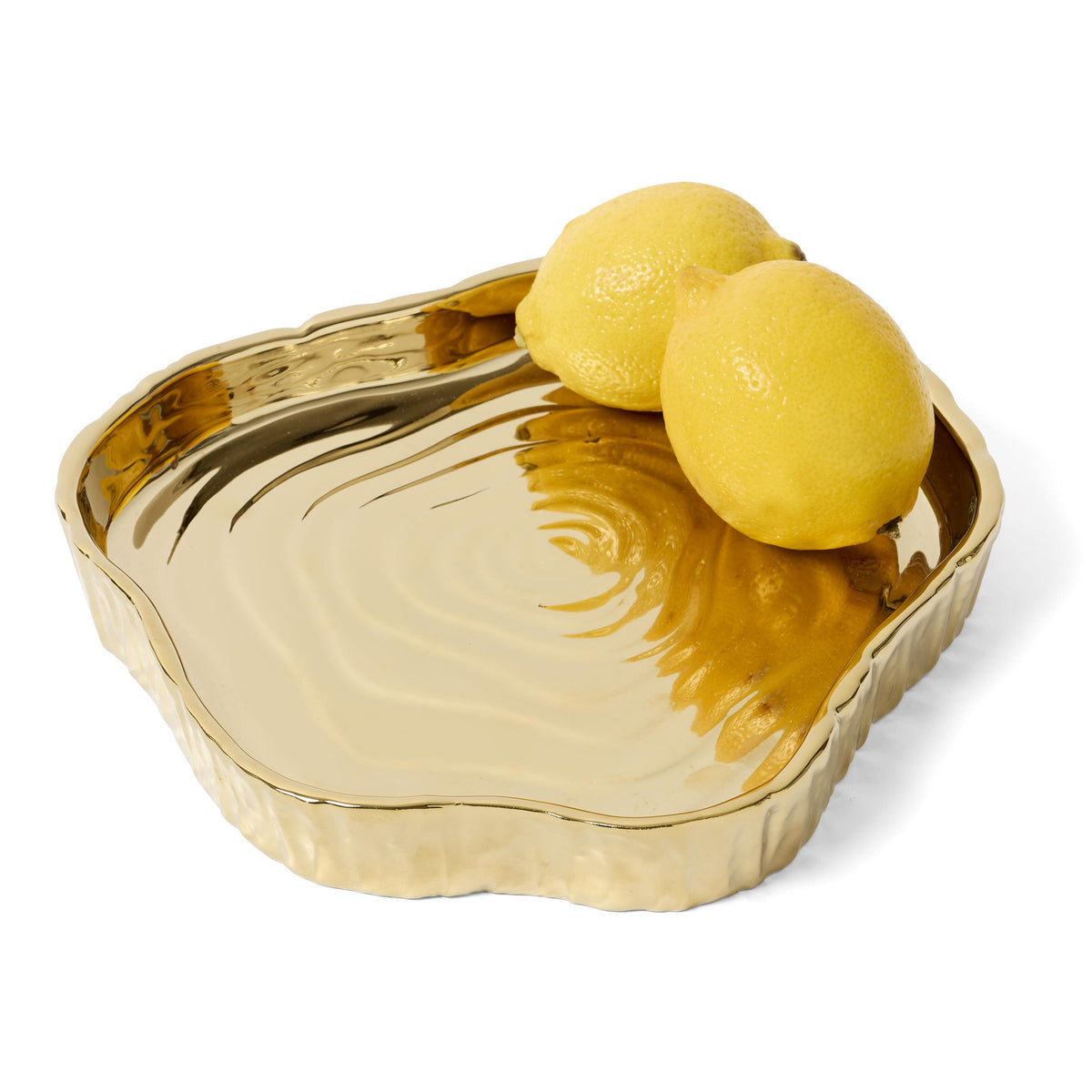Stark Home Botanic Collection 9" Porcelain Tree Bark Tray