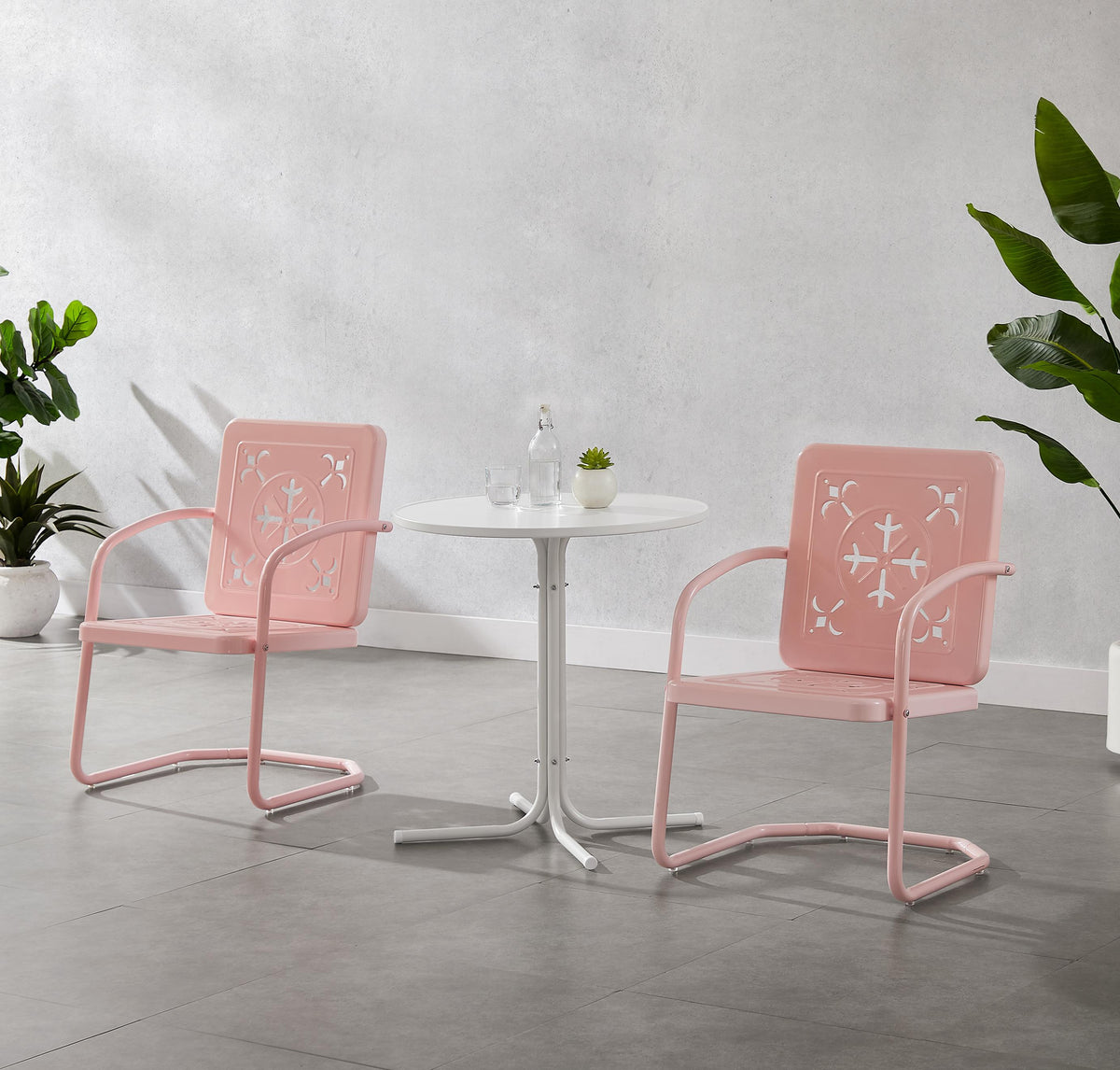 Crosley Outdoor Azalea 3-Piece Retro Outdoor Bistro Set